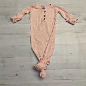 Lou lou & company blush pink newborn‎ knotted gown